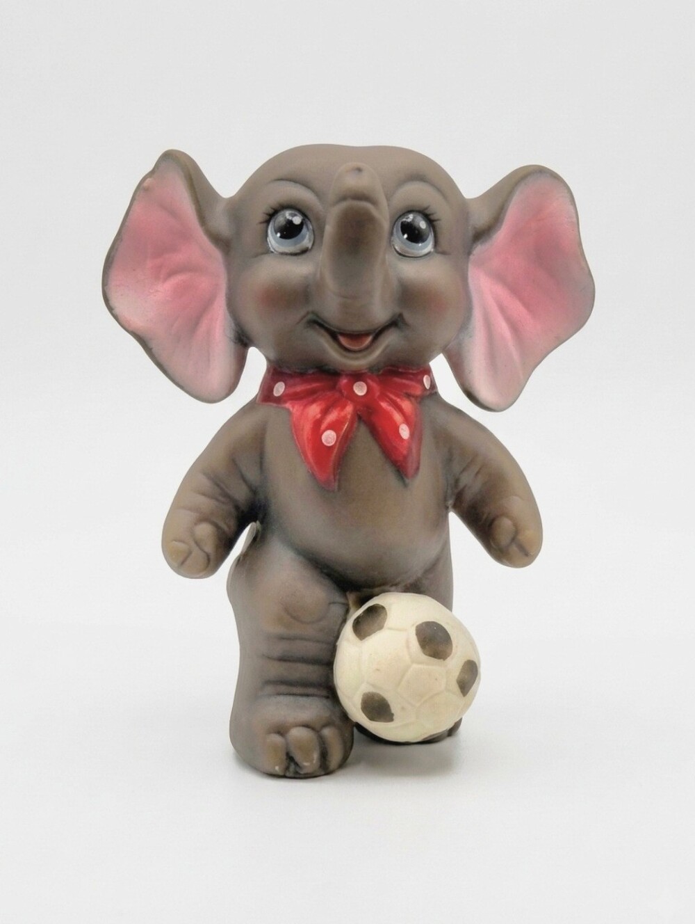 Vintage Kitsh Whimsical Bisque Elephant 1950's
